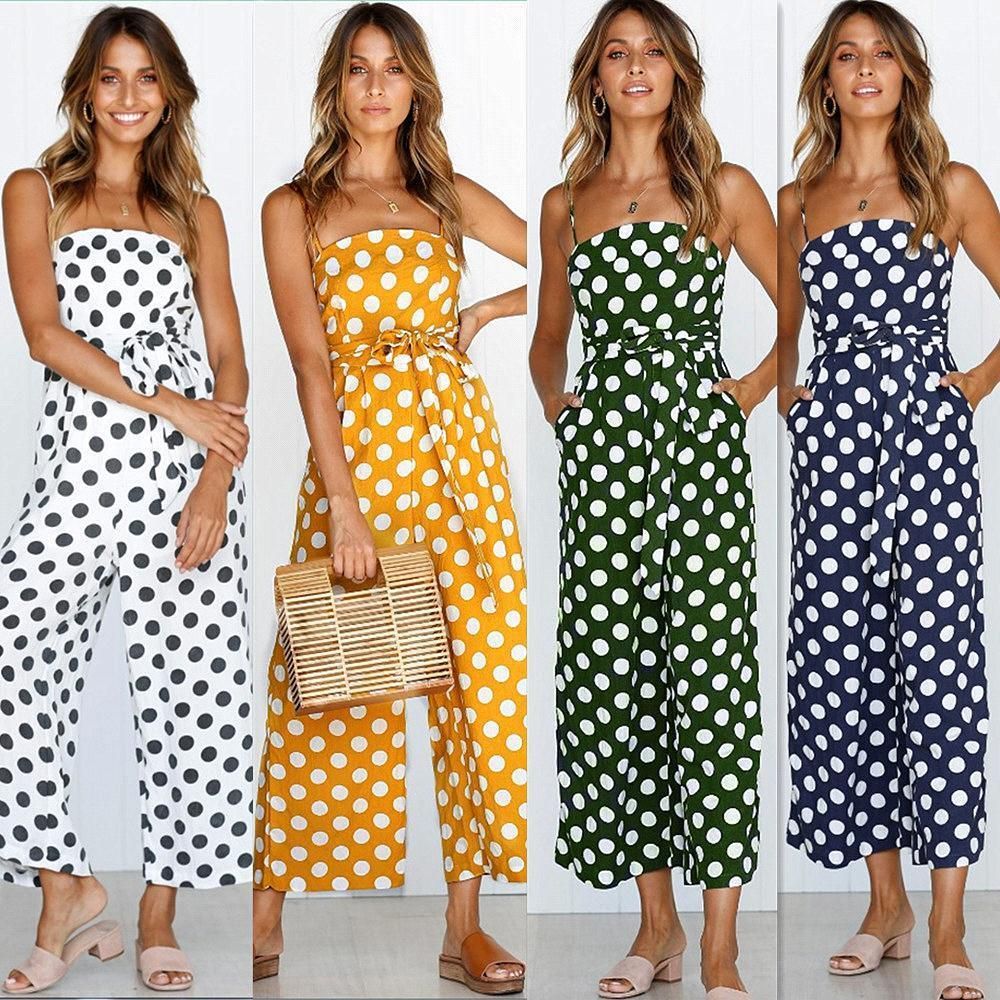 navy striped tie bow palazzo jumpsuit