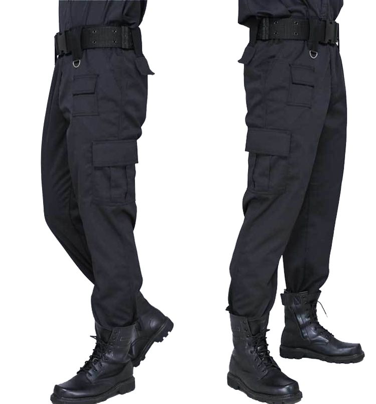 black military cargo pants mens