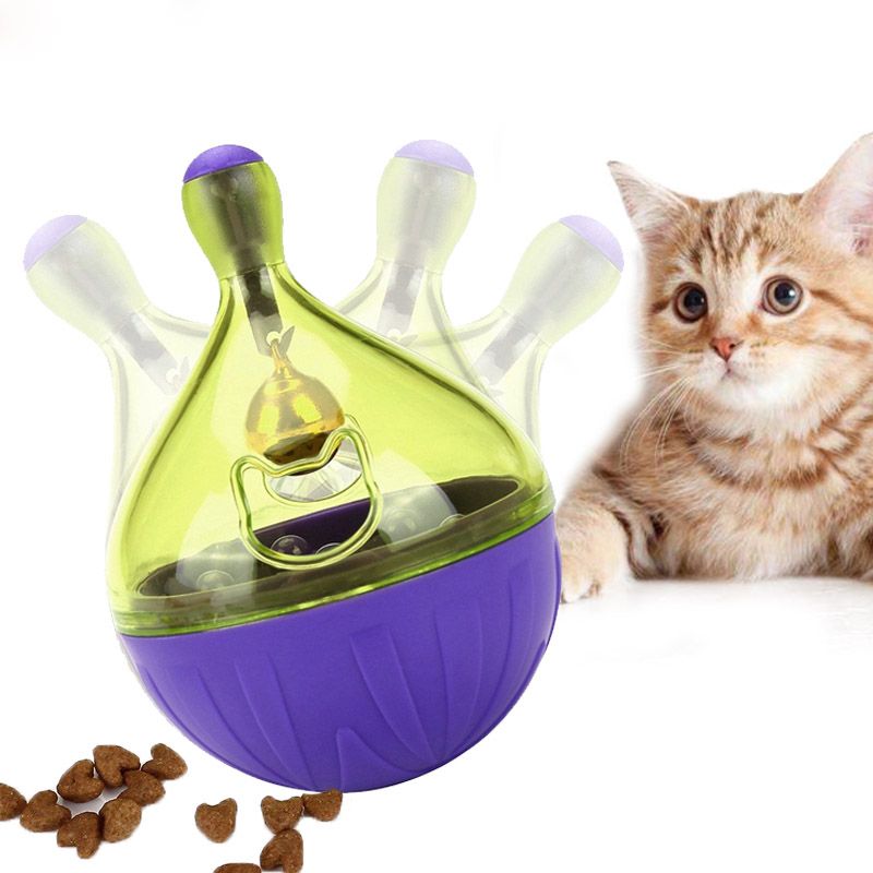 Pet Leaking Food Toys Tumbler Puzzle Automatic Plastic Cat Ball