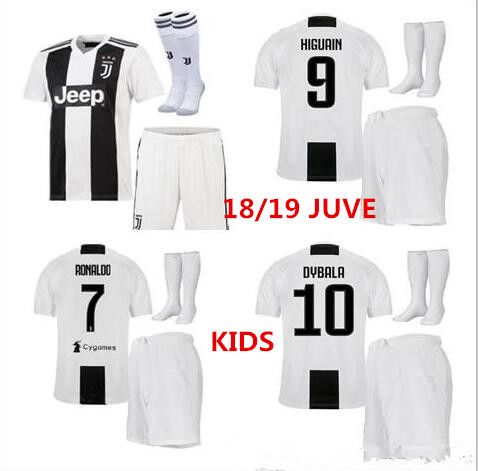 Calcetín Cristiano Ronaldo #7 Juventus Traje de Niño Pantalones LCL Camiseta Jersey Futbol Cortos 