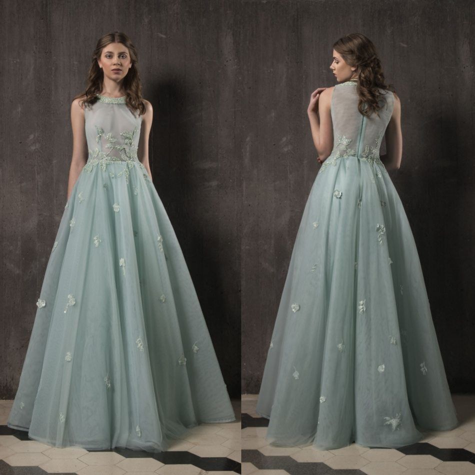 light green party dress