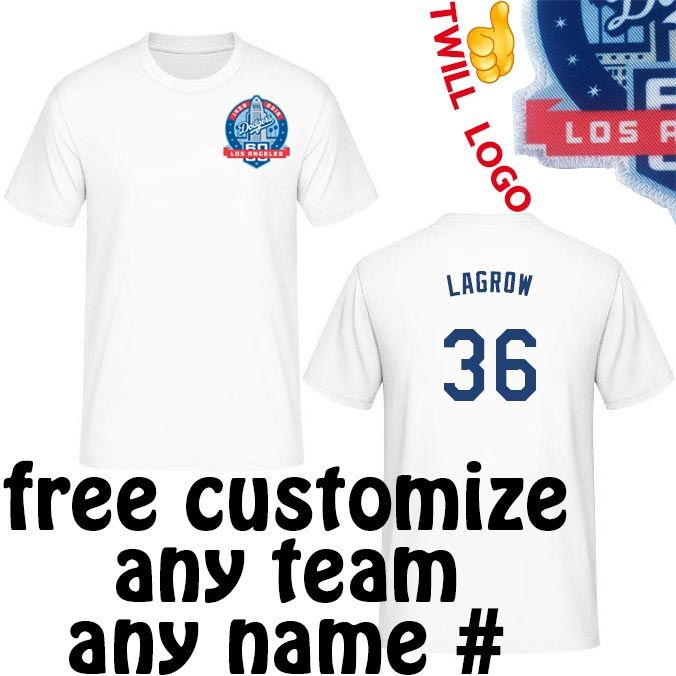 Dodgers Custom Personalized Name /& Number Adult Jersey Hooded Sweatshirt