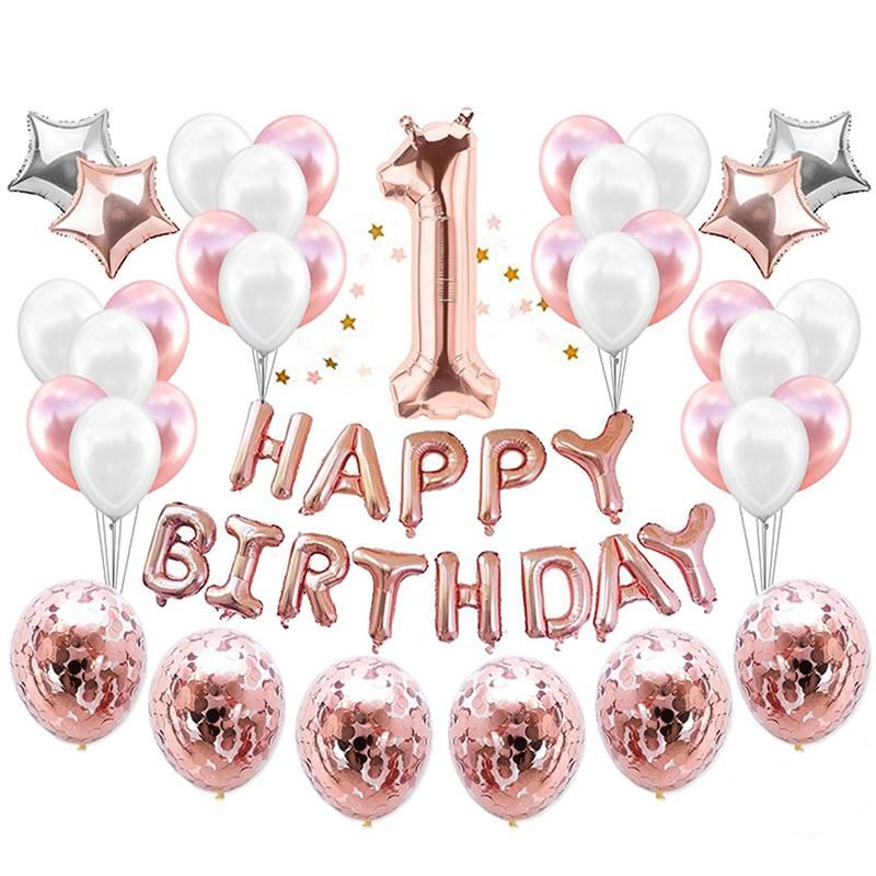 deco 1er anniversaire bébé Acheter Augkun 1er Anniversaire Fete Decoration Enfants Ballons deco 1er anniversaire bébé