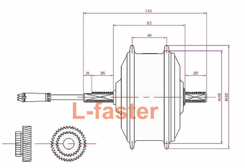 36V 250W Electric Folding Bike Hub 