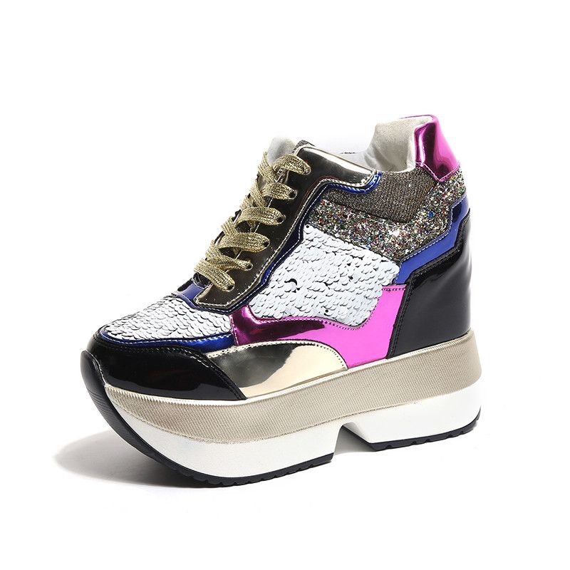 ladies heeled trainers