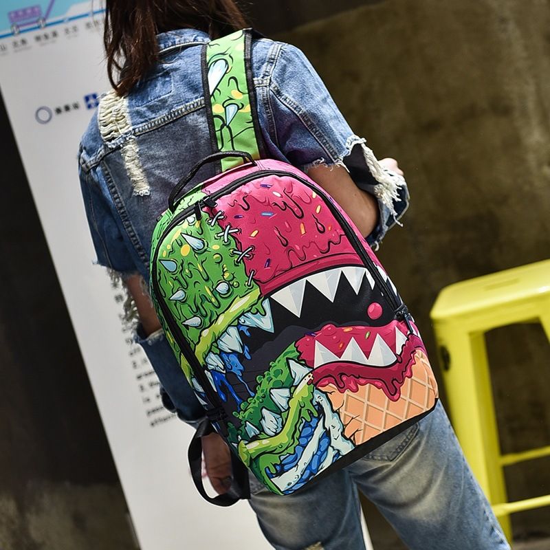 Compra Impresionante Mochila De Monstruo Marino Sprayground Diseño Mochila  Mochila De Rock De La Calle Mochila De Deporte Mochila De Día Al Aire Libre  Mochila De Diente De Tiburón Barato | Entrega
