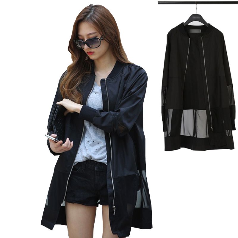 black see through jacket