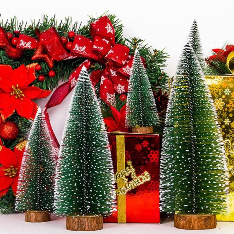 Albero Di Natale Fai Da Te.Acquista Piccolo Albero Di Natale Fai Da Te Albero Di Pino Finto Natale Mini Sisal Bottle Brush Decorazione Natalizia Casa Del Villaggio Del Gelo Arredamento La Casa A 0 91 Dal Xm Home Garden