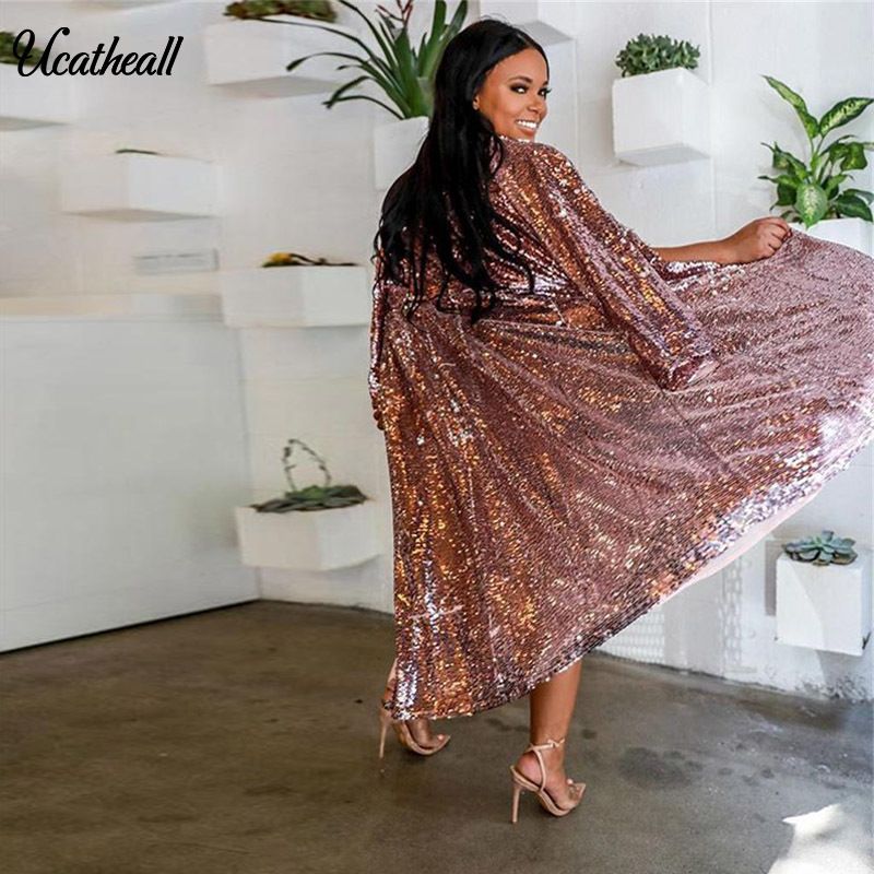 plus size sequin cardigan long