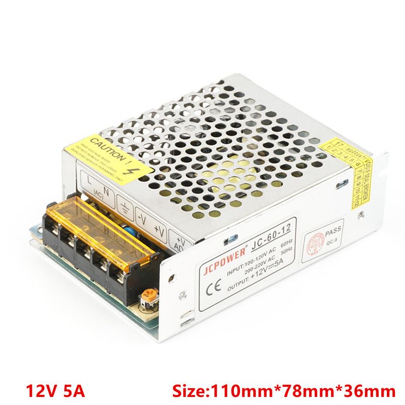 12V 5A 60W.