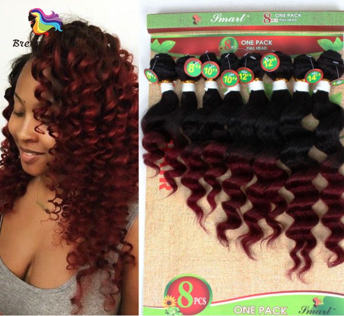 Brazilian Kinky Curly Hair Weaves Pack For Full Hair Ombre Color Human Weaves Loose Wave Deep Curly Weave Bundles Milky Way Human Hair Milky Way Weave
