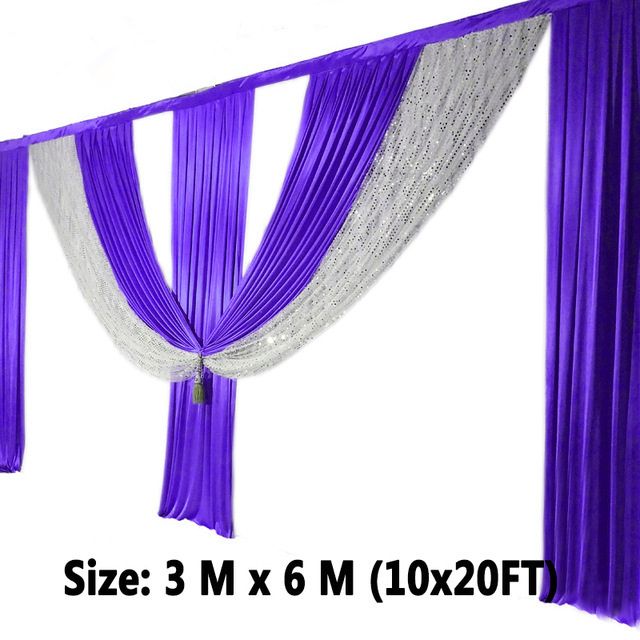 3m 6m Designs Wedding Stylist Swags For Backdrop Party Curtain