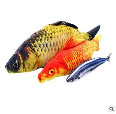 7 Style Catnip Toys For Cat Simulation Fish Pet Kitten Cushion