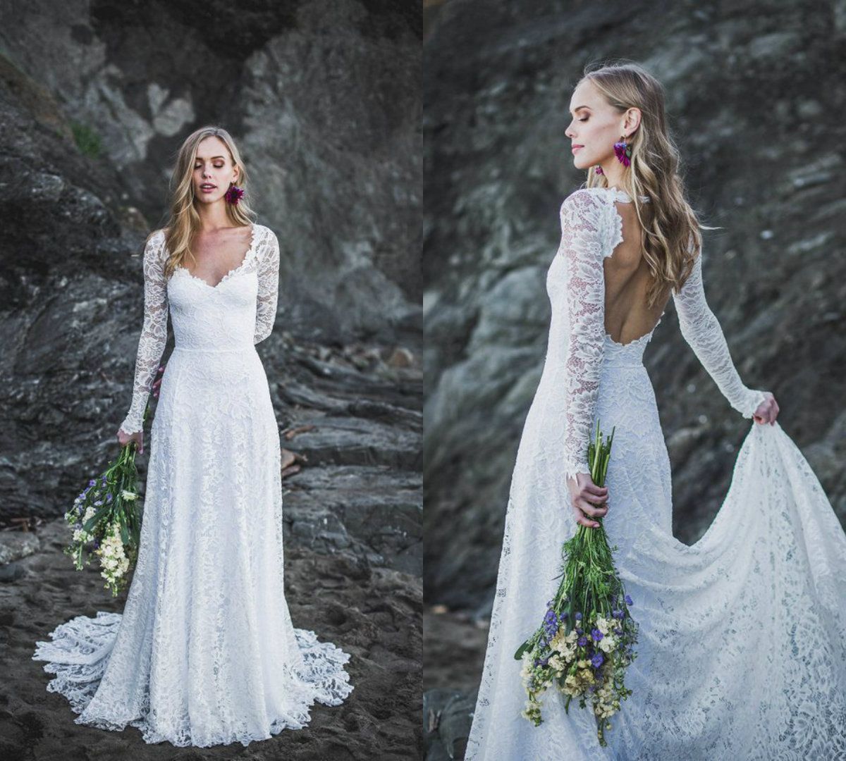 modest casual wedding dresses