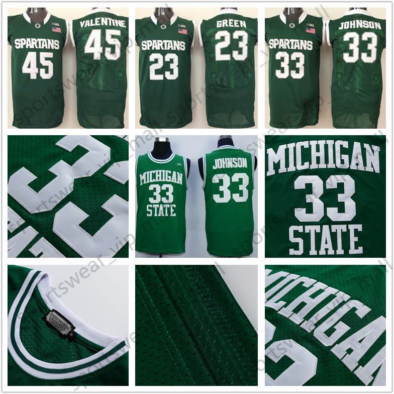 magic johnson spartans jersey