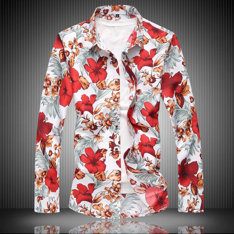 floral formal shirts mens