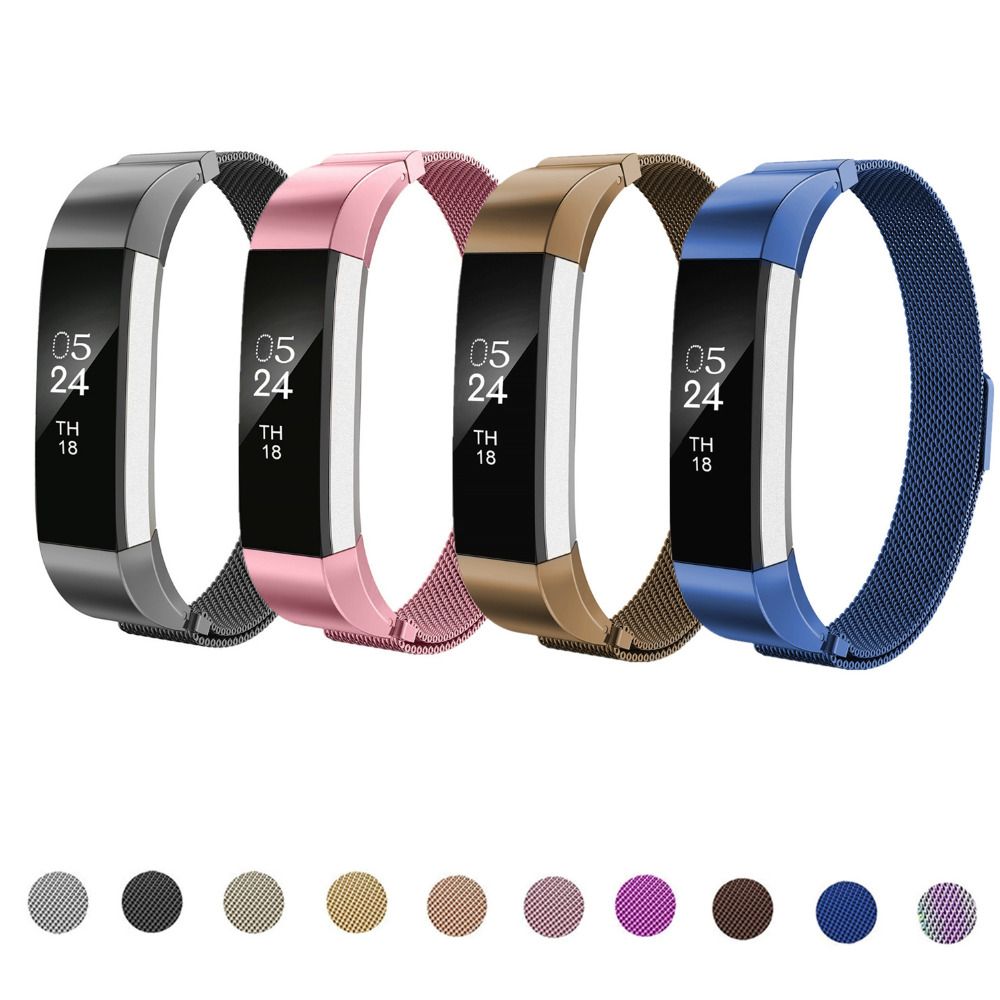 Magnetic Metal Stainless Steel Mesh Watch Band Bracelet Strap For Fitbit Alta Hr Ebay