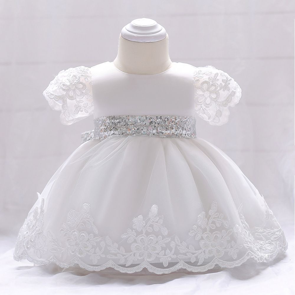 baby girl white party dress