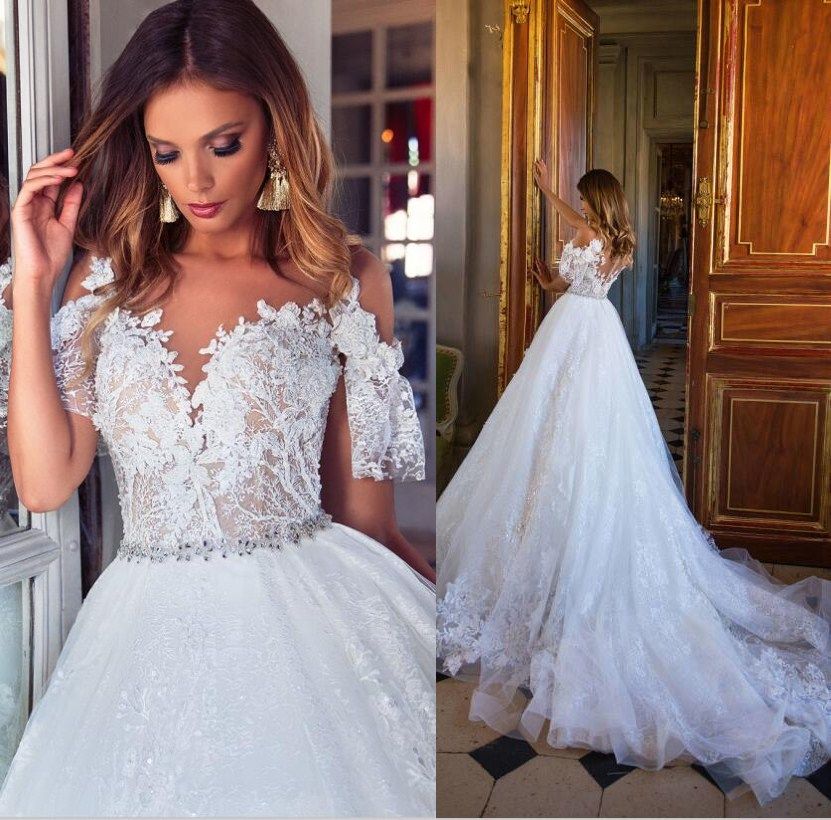 lace reception dresses for bride