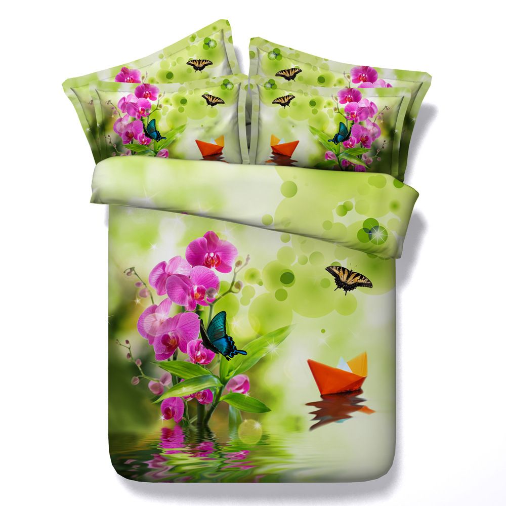 3d Pink Floral Duvet Cover Bedding Sets Queen Bedspreads Holiday