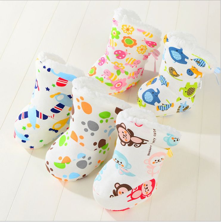 Baby Bambino Boy ragazza animale Inverno Caldo Antiscivolo Pantofole Scarpe Misura 0-6,6-12m