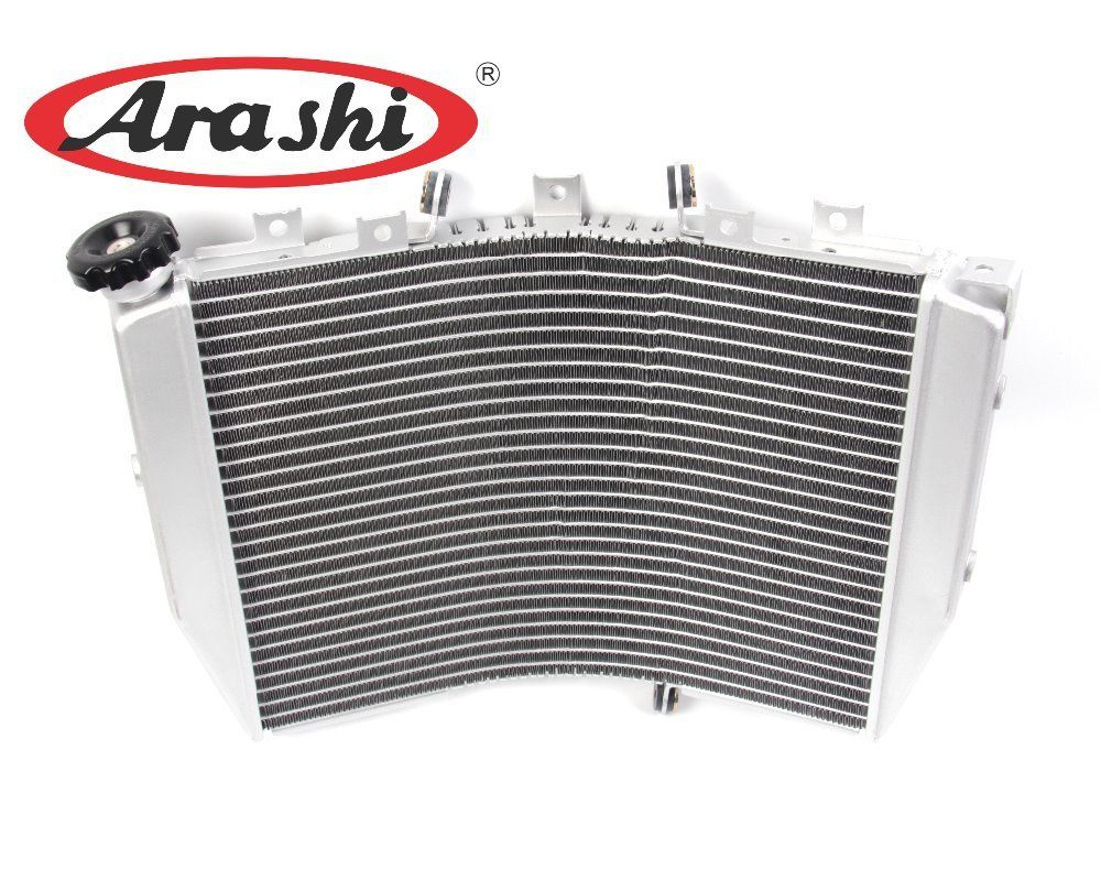 Arashi Radiator Cooling Cooler for KAWASAKI NINJA ZX10R 2004 2005 Motorcycle Replacement Accessories ZX-10R ZX 10R Silver 1 Pcs 04 05