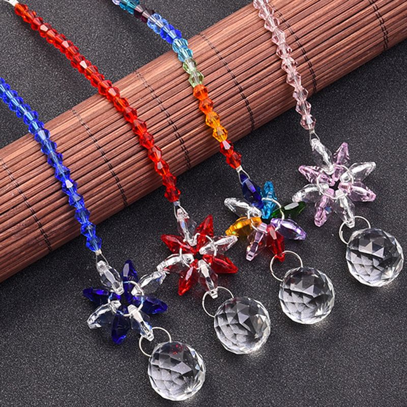 Guirlande Spectra Chakra En Verre Cristal, Attrape Soleil, Lustre, Lampe,  Prismes, Pendentifs Feng Shui Suspendus, 20mm, 8 Pièces Du 4,37 €