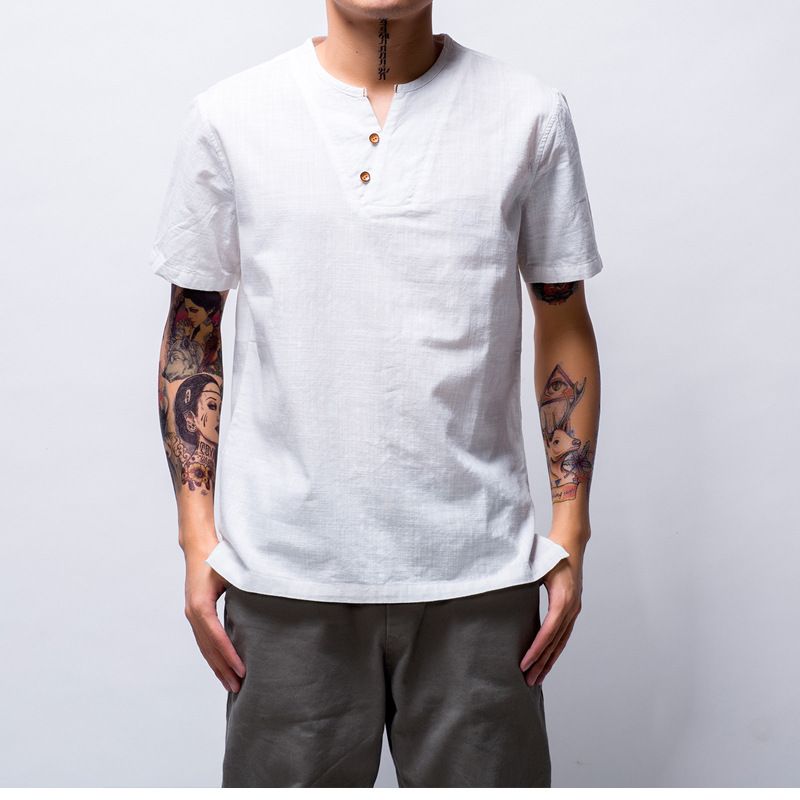 men's shirt neck design