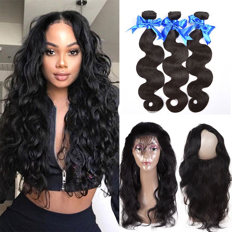 lace frontal and 3 bundles