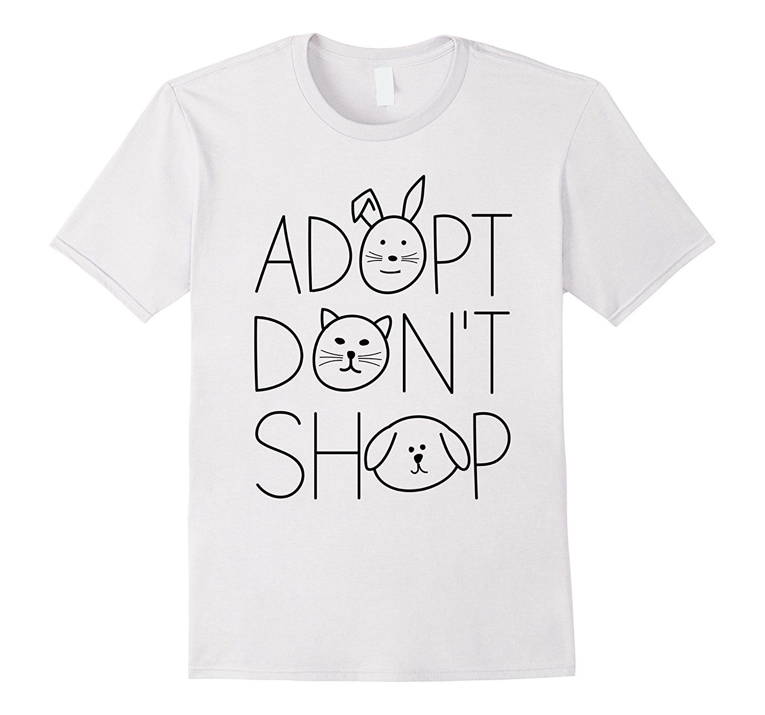 Adopt Dont Shop Animal Rescue T Shirts For Animal Lovers Casual Short Sleeve Shirt Tee T Shirt Summer Famous Clothing From Carmarstore 24 2 Dhgate Com