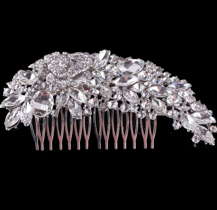 crystal bridal hair comb
