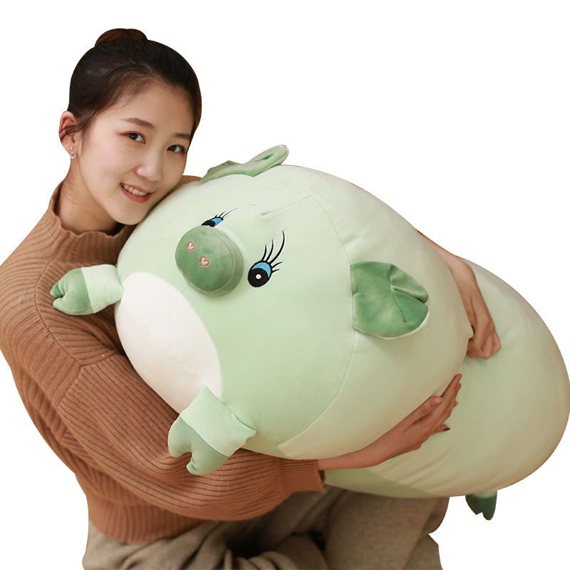 large stuffed pig toy