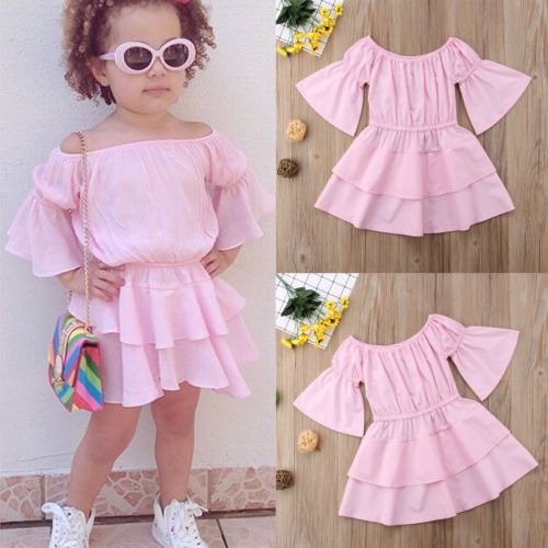 off the shoulder dress for kids
