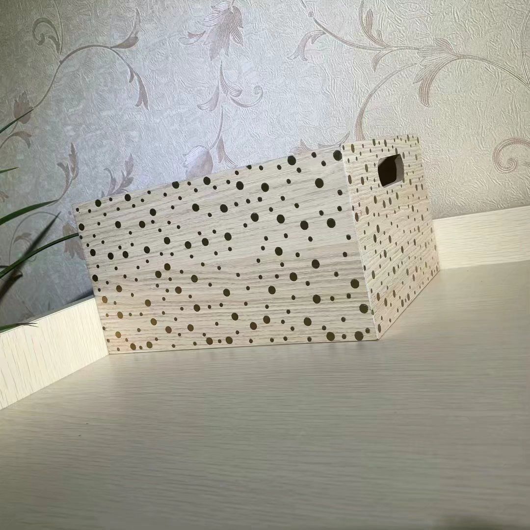 Grosshandel Holzfarbe Handgemachte Aufbewahrungsbox Ohne Deckel