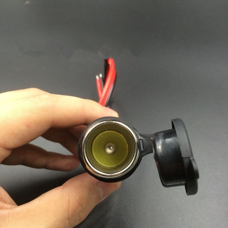 12//24V DC Female Car Cigar Lighter Socket Plug Socket Connector Adapter
