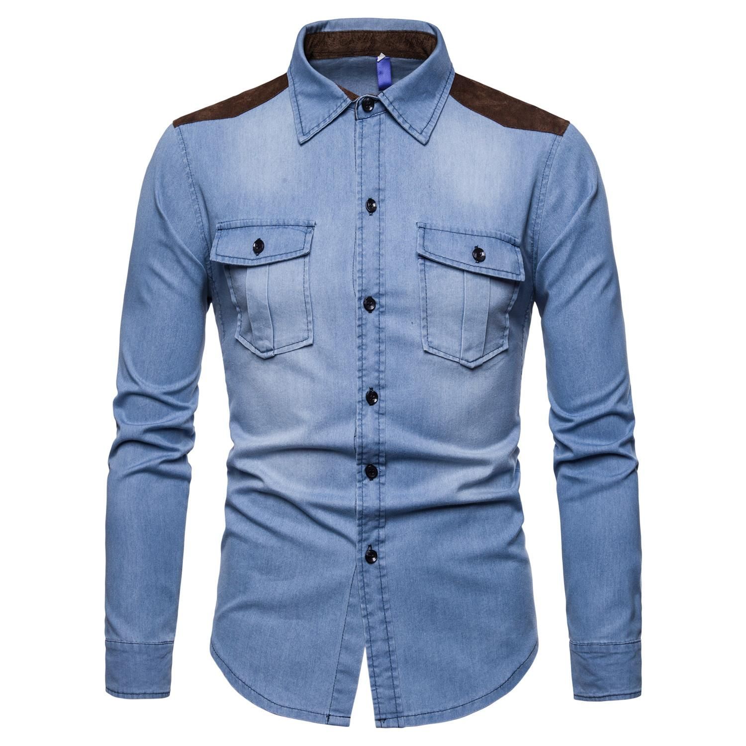denim shirt matching jeans