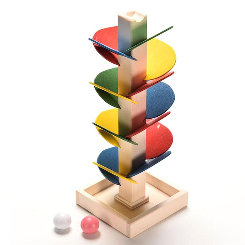 marble run wooden blocks