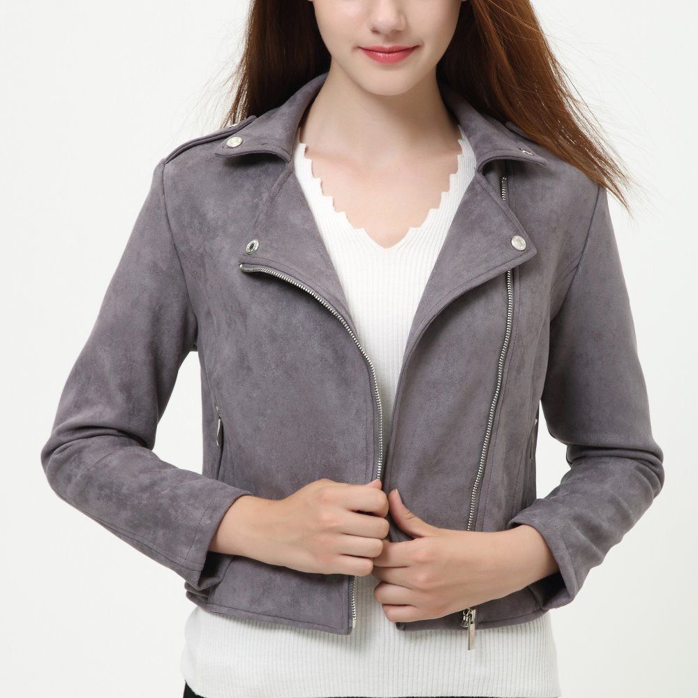 jaqueta suede vermelha