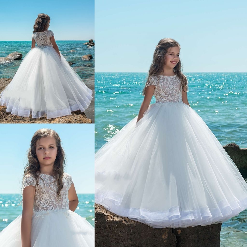 Vestidos de primera comunion 2019 Diseñador Niños Vestidos de primera comunión para niñas pequeñas Vestido de Vestidos de primera comunion 2019 Diseñador Niños Vestidos de primera comunión para niñas pequeñas Vestido de