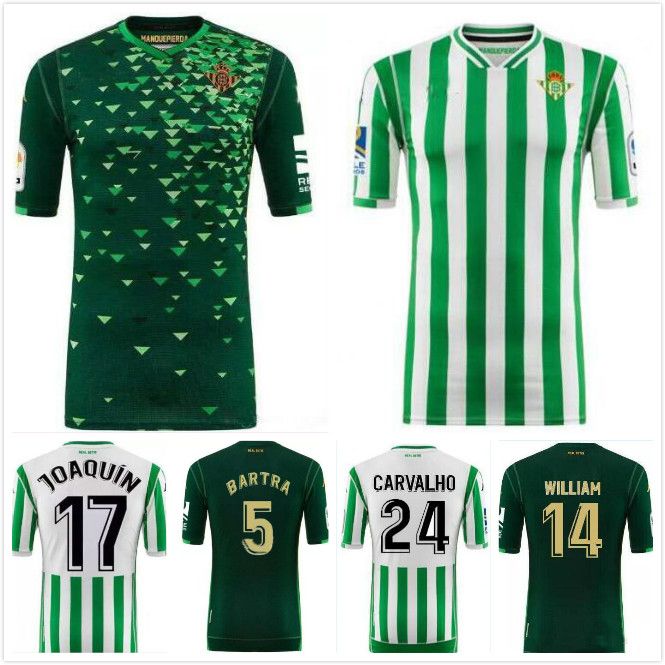 Hecho un desastre Fangoso Absolutamente 2018 2019 REAL BETIS camiseta de fútbol 18 19 local visitante JOAQUIN  WILLIAM BOUDEBOUZ C. TELLO