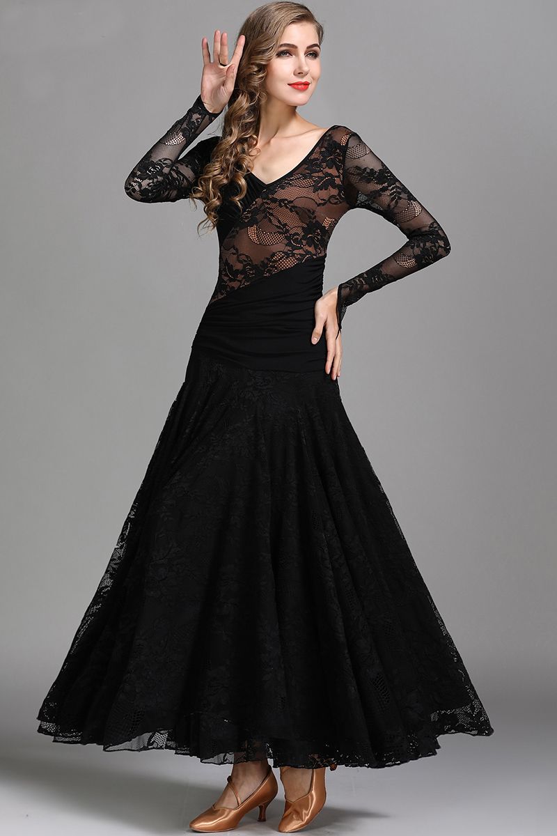 Acheter Robe De Valse Verte Robes De Danse Lisse Standard Rumba Robe Sociale Standard Concours De Danse De Salon Robe Frange Robes De Danse Noires De 51 63 Du Danceworld Fr Dhgate Com