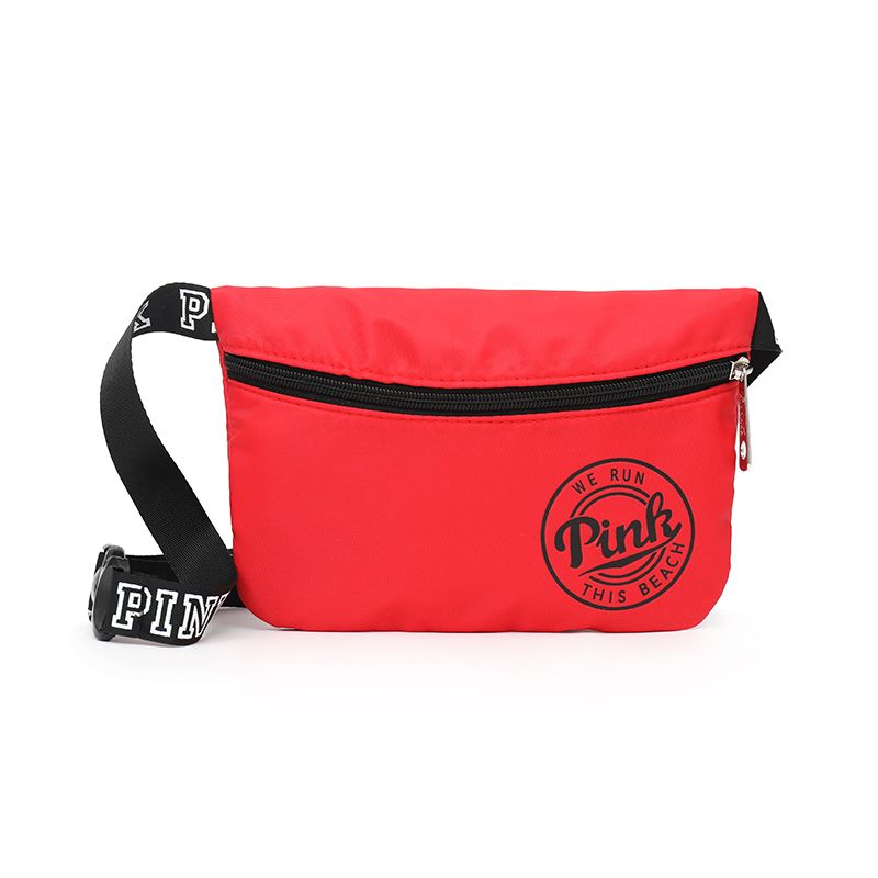 red pink fanny pack