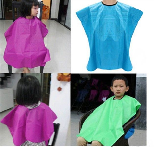 New kid child salon waterproof hair cut hairdressing barbers cape gown  cloth kids baby hair capes top quality
