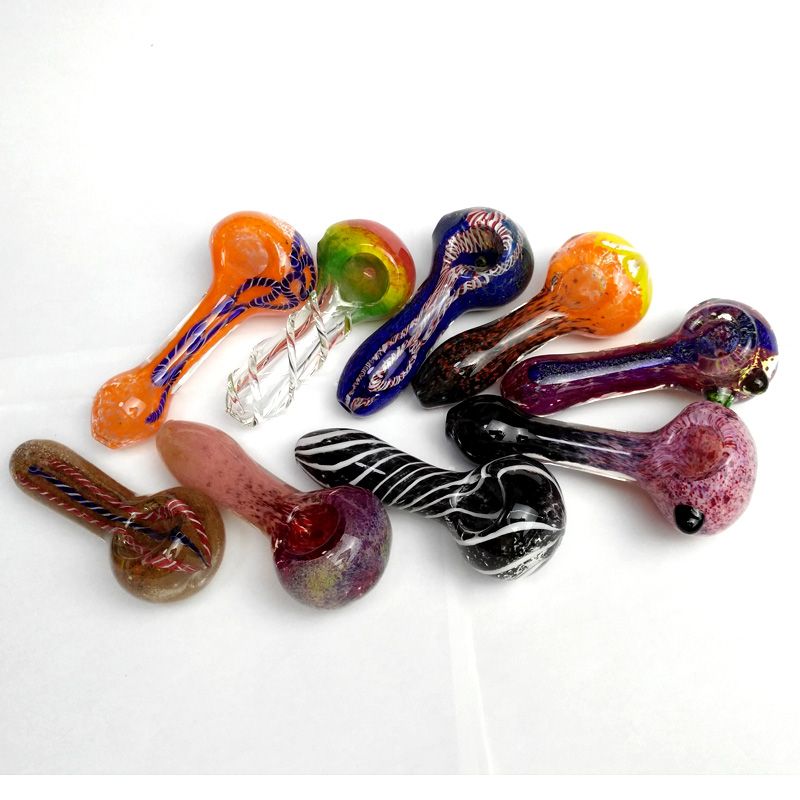 3.5" Pill Shaped Tobacco Smoking Glass Pipe Bowl Thick Glass Hand Pipes P255C 