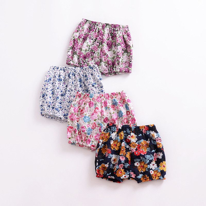 Infant Kids Baby Girl Summer Casual Beach Floral Print Tassels Shorts PP Pants