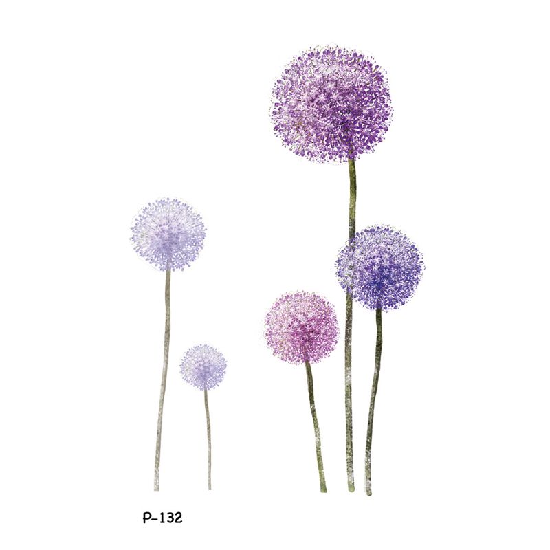 Acheter Wyuen Conception Originale Pissenlit Fleur Tatouage étanche Temporaire Bras Tatoo Autocollants Pour Femmes Hommes Corps Art Noir Tatouages P