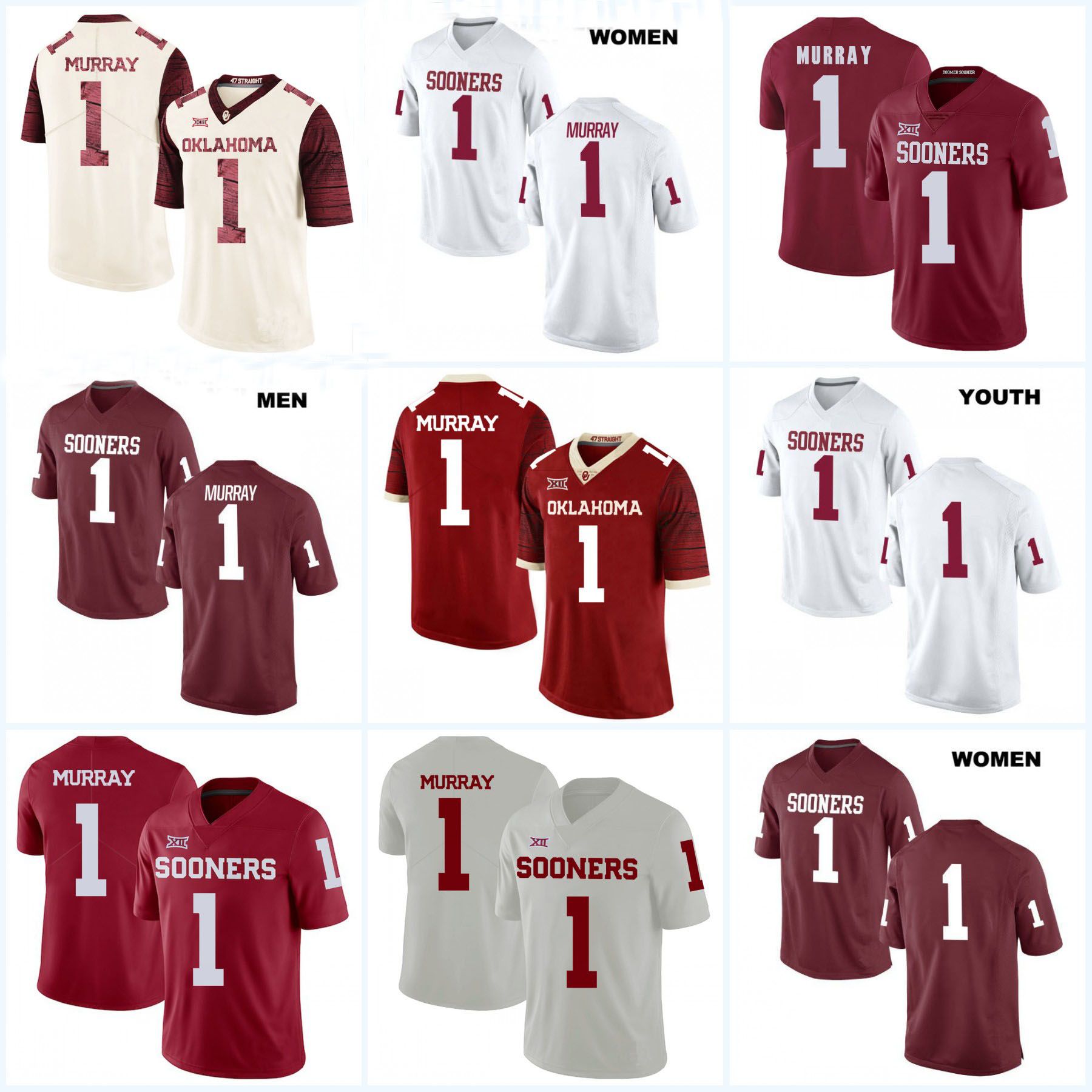 oklahoma sooners youth football jersey