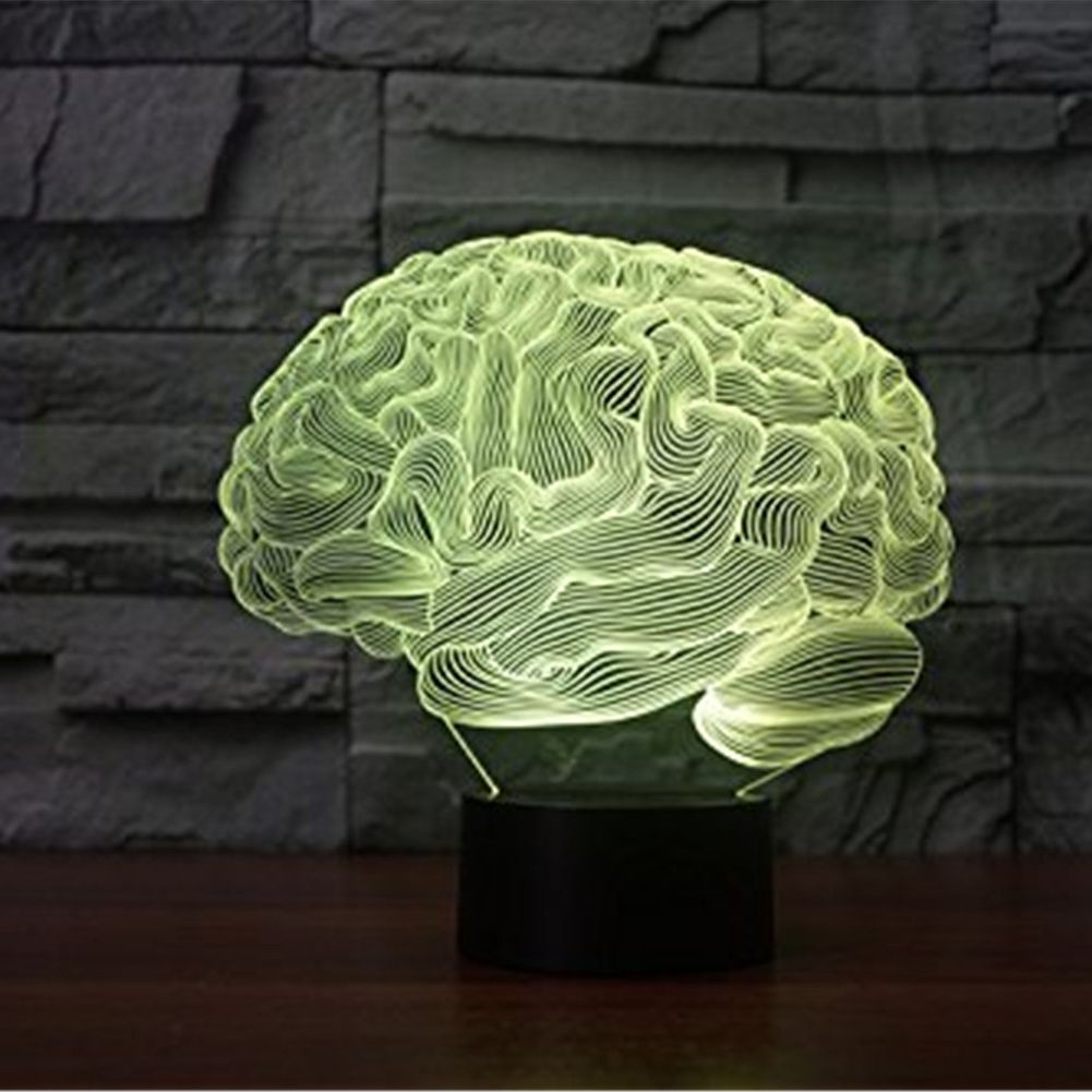 3D Glow LED Night Light Inspiration 7Colors Optical Illusion Lamp for Home Party 