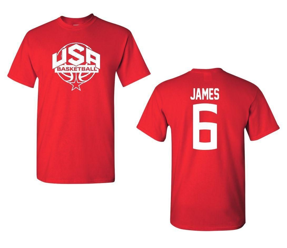 lebron usa shirt
