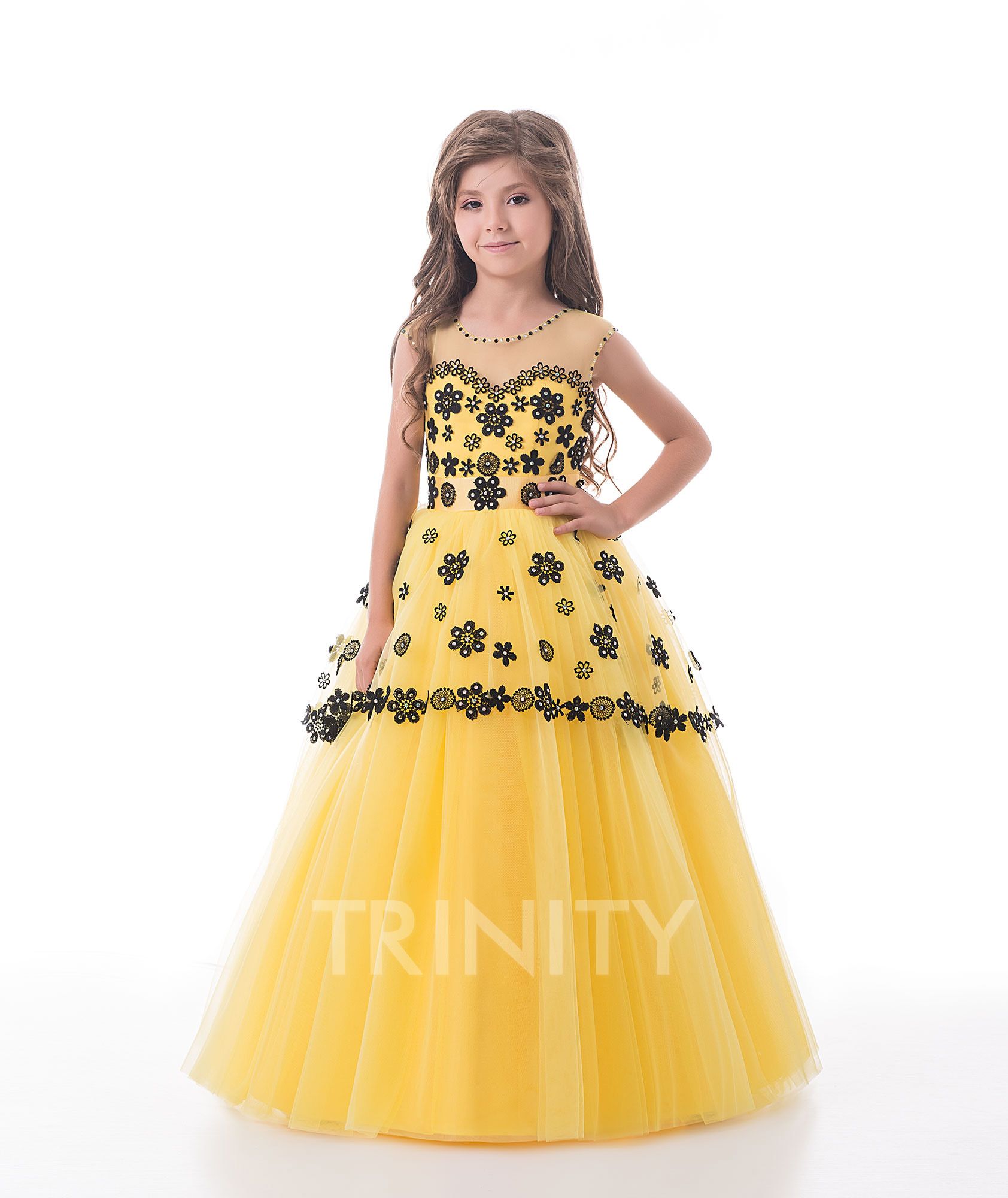 bright flower girl dresses